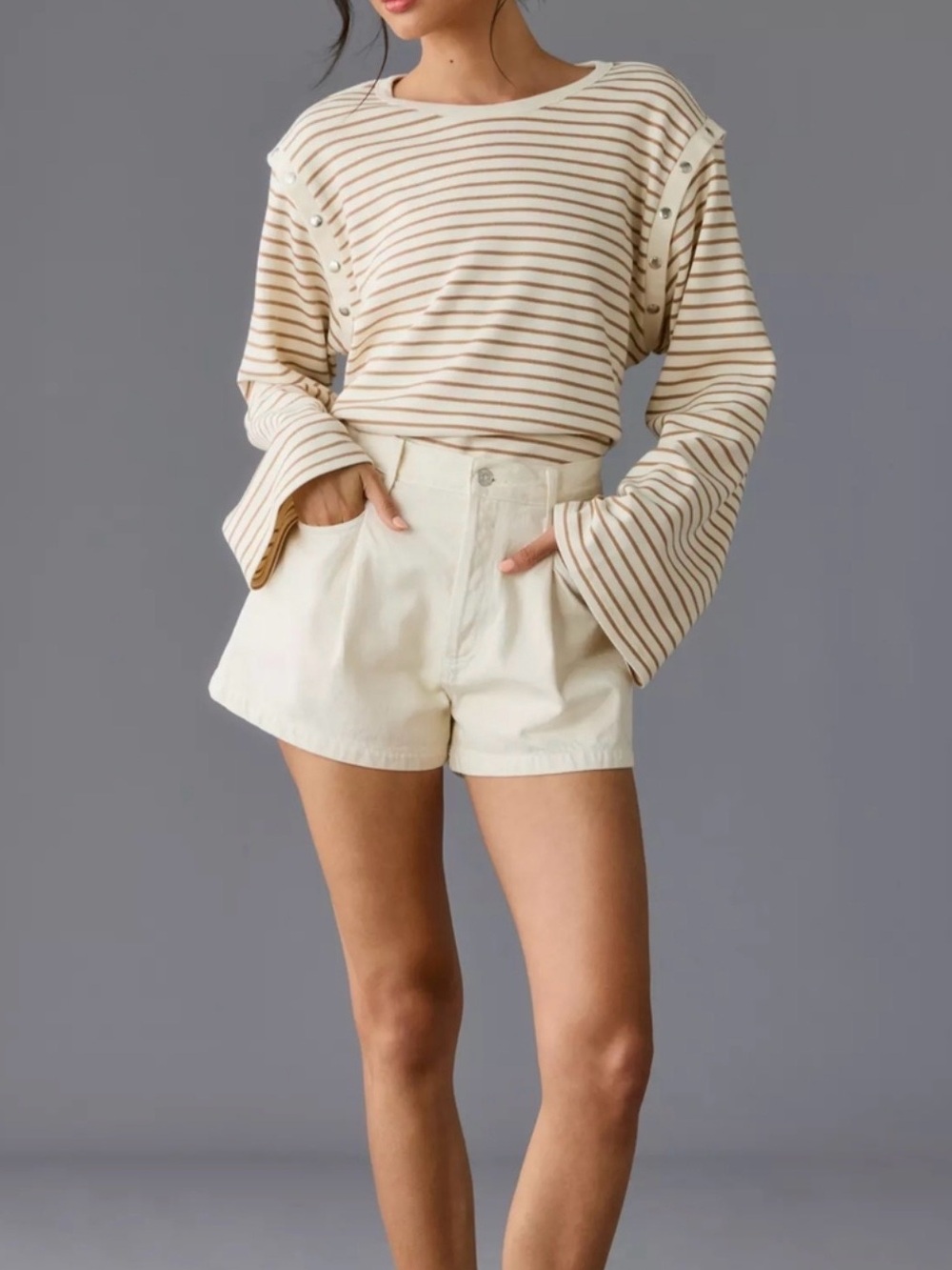 Maeve Slouchy Striped Long Sleeve
